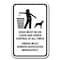 Signmission 18 in Height, 0.12 in Width, Aluminum, 12" x 18", A-1218 Pet-Animal - ControDef A-1218 Pet-Animal - ControDef - alternate 1